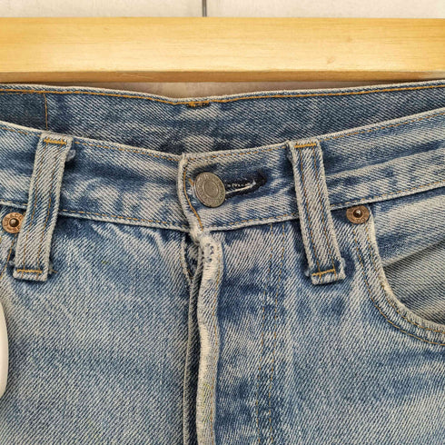 リーバイス Levis 70s 501ボタン裏6 66後期 スモールe 赤耳 ボタンフライデニムパンツ メンズ