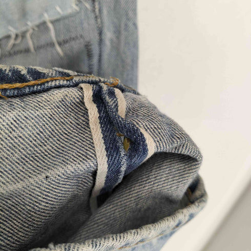 リーバイス Levis 70s 501ボタン裏6 66後期 スモールe 赤耳 ボタンフライデニムパンツ メンズ