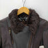 Moda Barberini SHEARLING シアリング 裏ボア ムートン ライダース ジャケット レディース 42