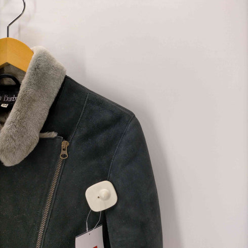 Moda Barberini SHEARLING シアリング 裏ボア ムートン ライダース ジャケット レディース 44