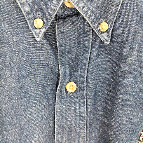 ディッキーズ Dickies 刺繍デザイン デニムワークシャツ メンズ 2XL