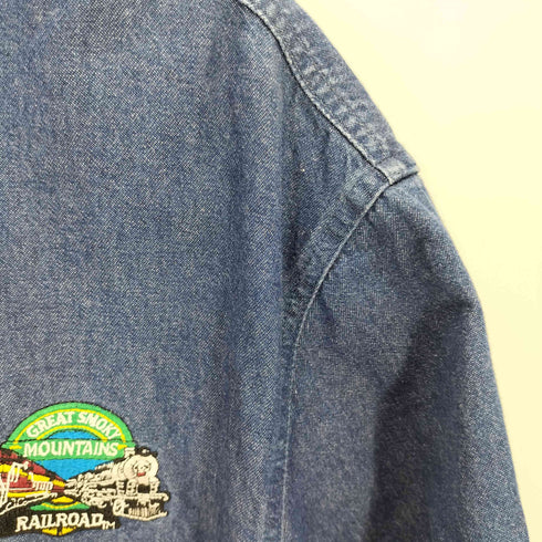 ディッキーズ Dickies 刺繍デザイン デニムワークシャツ メンズ 2XL