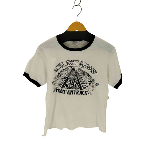 アンビル Anvil プリントクルーネックリンガーTシャツ メンズ JPN:S