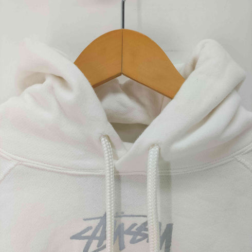 ステューシー Stussy リフレクターロゴ ショート丈 プルオーバーパーカー レディース JPN:S