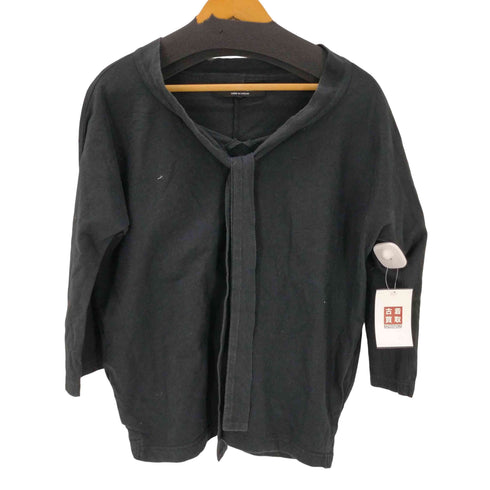 ジュンヤワタナベコムデギャルソン JUNYA WATANABE COMME des GARCONS AD2006 製品洗い加工 ボウタイ 2枚布 平面パターン コットン カットソー レディース JPN:S