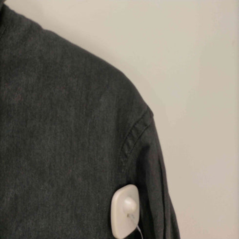 キャサリンハムネットロンドン KATHARINE HAMNETT LONDON 金属繊維 レーヨン 比翼ボタン ミリタリー シャツ ジャケット メンズ import:M