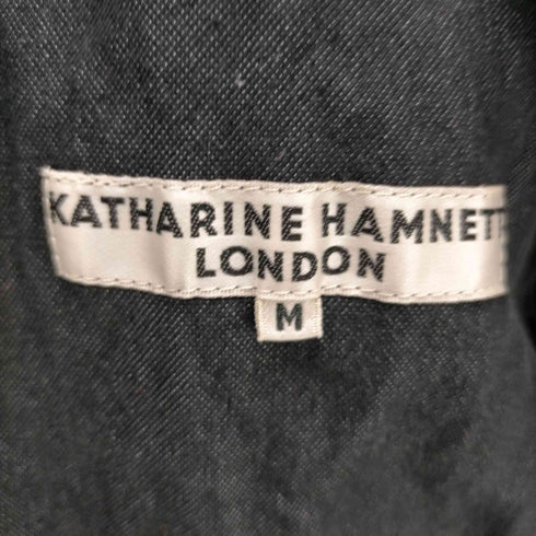 キャサリンハムネットロンドン KATHARINE HAMNETT LONDON 金属繊維 レーヨン 比翼ボタン ミリタリー シャツ ジャケット メンズ import:M
