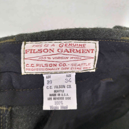 フィルソンガーメント FILSON GARMENT 70s- USA製 42TALON ウールスラックス メンズ 34