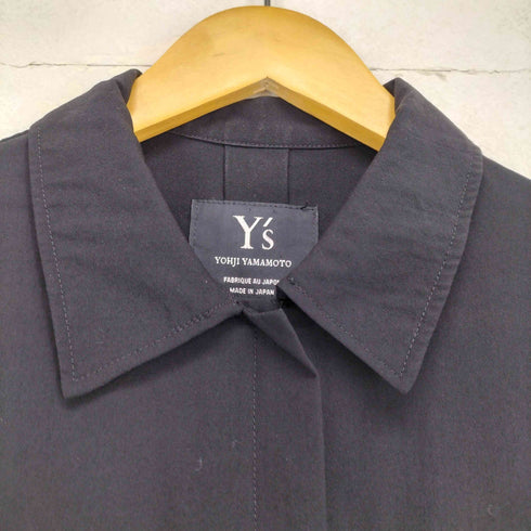 ワイズ Ys ウールギャバ 比翼クロップドシャツ レディース 3