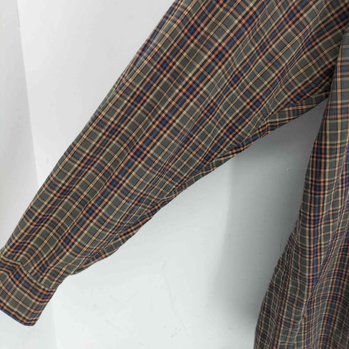 アイゾッド IZOD チェック柄 長袖 ボタンダウン コットンシャツ メンズ import:L