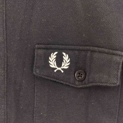 フレッドペリー FRED PERRY エポレット 刺繍ロゴ 鹿の子生地 ポロシャツ レディース import:M