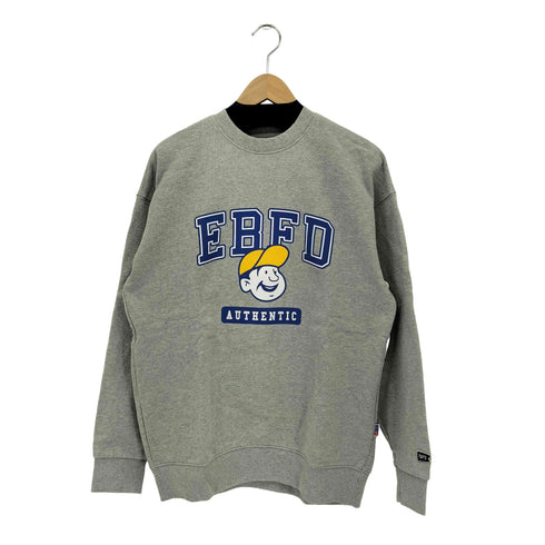 エベッツフィールドフランネルズ Ebbets Field Flannels フロントイラストプリント クルーネック ロングスリーブ スウェット メンズ S