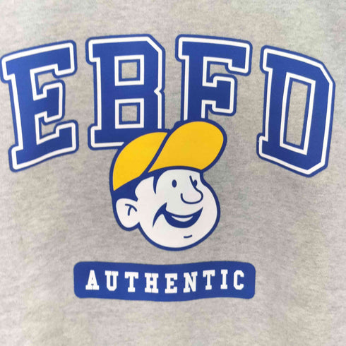 エベッツフィールドフランネルズ Ebbets Field Flannels フロントイラストプリント クルーネック ロングスリーブ スウェット メンズ S
