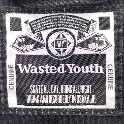 ウェイステッドユース WASTED YOUTH 24aw BLACK DENIM JACKET メンズ JPN:XXL