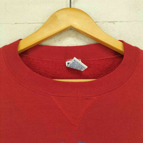 ラッセルアスレチック RUSSELL ATHLETIC 90S 刺繍タグ MADE IN USA フットボールチームプリント 裏起毛クルーネックトレーナー メンズ M