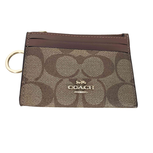 コーチ COACH キーリング付き シグネチャー カードケース レディース