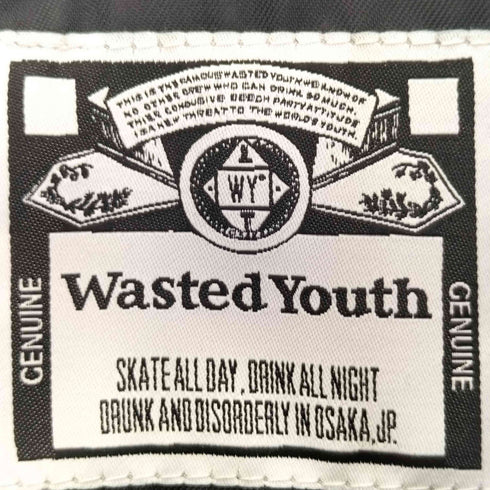 ウェイステッドユース WASTED YOUTH 24aw ZIP UP SHIRT Navy メンズ JPN:XL
