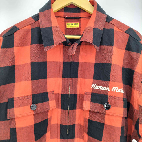 ヒューマンメイド HUMAN MADE 26ss CHECK HALF-ZIP SHIRT メンズ JPN:XXL