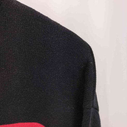 ザラ ZARA ボーダー ハーフジップ プルオーバー ニット セーター メンズ M