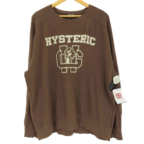 ヒステリック HYSTERIC 24aw H SCHOOL スウェット カレッジグラフィック サーマル生地 メンズ import:L