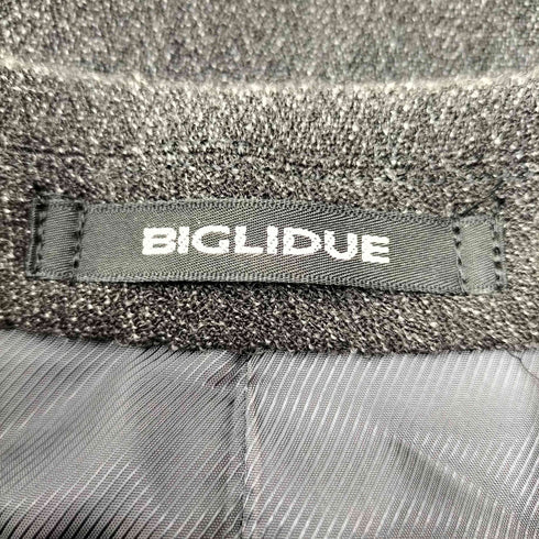 ビリドゥーエ BIGLIDUE ウールツイード 2ピース スーツ セットアップ メンズ 48