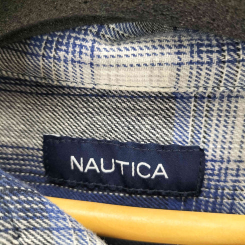 ノーティカ NAUTICA オンブレチェック オープンカラーL/S シャツ メンズ JPN:M