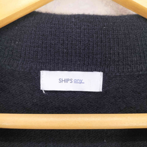 シップスエニィ SHIPS any カシミヤミックススキッパーカラープルオーバー レディース F