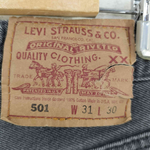リーバイス Levis 90S USA製 501 ブラックデニムパンツ メンズ W31 L30