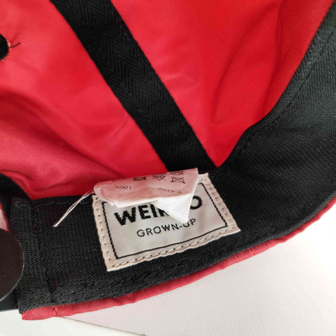 ウィアード WEIRDO THEY WRD UNDER LIGHT 刺繍ロゴ キャップ メンズ