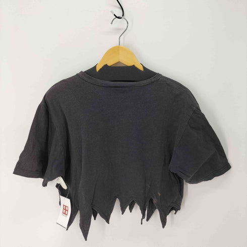 ジェレミースコット JEREMY SCOTT YOUR CAVE OR MINE クロップド 変形 カットソー Tシャツ メンズ import:S