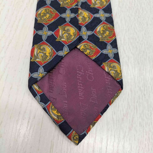 クリスチャンディオール Christian Dior MONSIEUR シルク100 総柄 ネクタイ メンズ