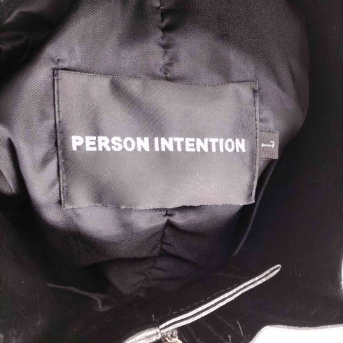 PERSON INTENTION フェイクレザーファイヤーマンジャケット メンズ L