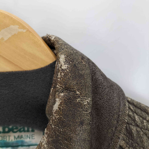 エルエルビーン L.L.Bean 70s-80s USA製 Thinsulate SCOVILLファスナー ラムレザー A2フライトジャケット メンズ 40