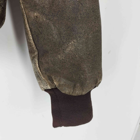 エルエルビーン L.L.Bean 70s-80s USA製 Thinsulate SCOVILLファスナー ラムレザー A2フライトジャケット メンズ 40