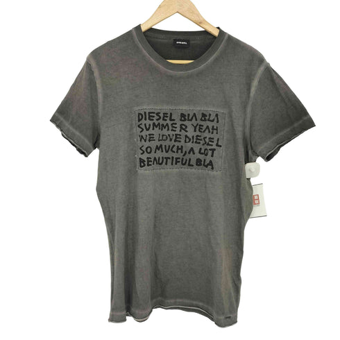 ディーゼル DIESEL テキストプリント Tシャツ メンズ import:L