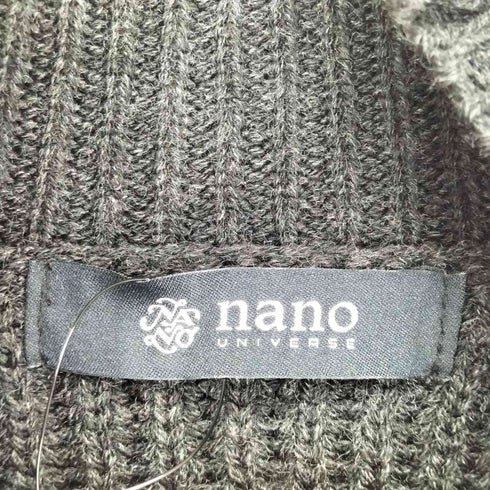 ナノユニバース NANO universe ベーシック畦編みタートルニット メンズ JPN:S