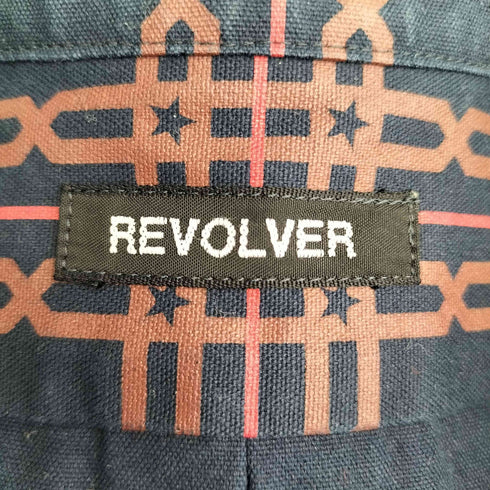 リボルバー REVOLVER 総柄ボタンダウンシャツ レディース