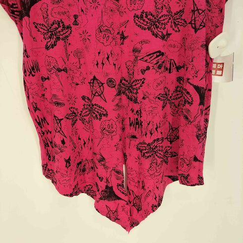 ディーゼル DIESEL 総柄クルーネックtシャツ レディース