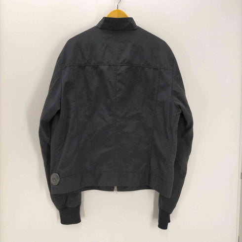 ドルチェアンドガッバーナ DOLCE&GABBANA 00S 黒タグ イタリア製 コットン ナイロン ボンバー ジャケット LAMPOジップ エルボーステッチ メンズ 56