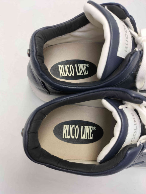 ruco line 7200 NATURE CLASSIC 本革 厚底 レースアップ スニーカー メンズ EUR:38