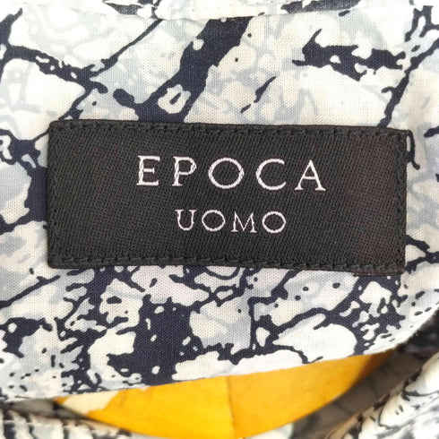 エポカウォモ Epoca uomo クラックデザイン 総柄 長袖シャツ メンズ 46