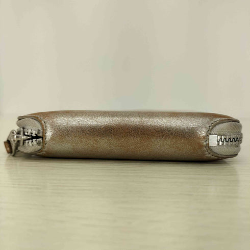 コムデギャルソン COMME des GARCONS GOLD LINE SILVER WALLET ラウンドジップ ウォレット メンズ