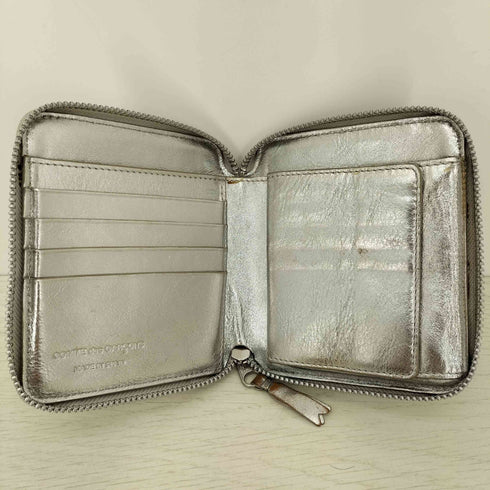 コムデギャルソン COMME des GARCONS GOLD LINE SILVER WALLET ラウンドジップ ウォレット メンズ