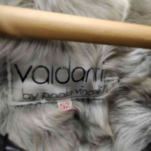 valdanti by paola vincelli 裏地ファー レザー ブルゾン ジャケット メンズ 52
