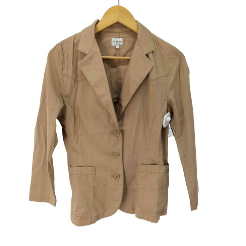 カルバンクライン CALVIN KLEIN 3B コットン テーラードジャケット シャツジャケット レディース import:L