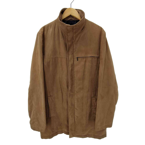 イクシーズ ixi:z スムース ポリ コンシールジップ スタンドネック ジャケット メンズ LL