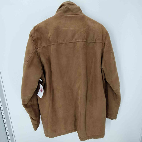 イクシーズ ixi:z スムース ポリ コンシールジップ スタンドネック ジャケット メンズ LL