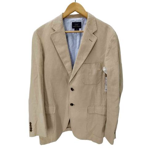 ブルックスブラザーズ 346 BROOKS BROTHERS 裏地背抜き コットン リネン 2B テーラード ジャケット サイドベンツ メンズ import:M
