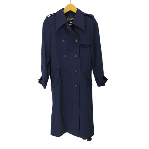 HIYOSHIYA ウール100 ベルト付 ロング トレンチコート レディース JPN:9号