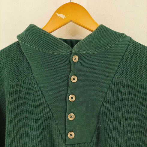エルエルビーン L.L.Bean 80S USA製 ヘンリーネック コットンニット セーター メンズ L